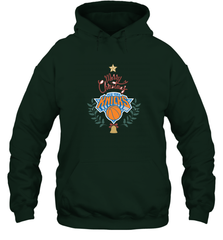 NBA New York Knicks Logo merry Christmas gilf Hooded Sweatshirt Hooded Sweatshirt - FordPhuMy
