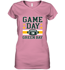 NFL Green Bay WI. Game Day Football Home Team Women's V-Neck T-Shirt Women's V-Neck T-Shirt - FordPhuMy