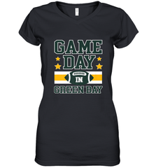NFL Green Bay WI. Game Day Football Home Team Women's V-Neck T-Shirt Women's V-Neck T-Shirt - FordPhuMy