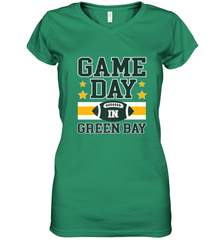 NFL Green Bay WI. Game Day Football Home Team Women's V-Neck T-Shirt Women's V-Neck T-Shirt - FordPhuMy