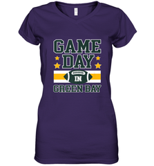 NFL Green Bay WI. Game Day Football Home Team Women's V-Neck T-Shirt Women's V-Neck T-Shirt - FordPhuMy