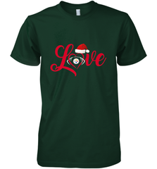NFL Pittsburgh Steelers Logo Christmas Santa Hat Love Heart Football Team Men's Premium T-Shirt Men's Premium T-Shirt - FordPhuMy