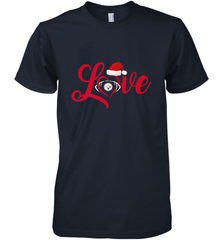 NFL Pittsburgh Steelers Logo Christmas Santa Hat Love Heart Football Team Men's Premium T-Shirt Men's Premium T-Shirt - FordPhuMy