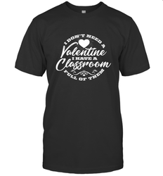 Valentine's Day Teacher School classroom Art Heart Lover Men's T-Shirt