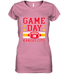 NFL Kansas City Game Day Football Home Team Women's V-Neck T-Shirt Women's V-Neck T-Shirt - FordPhuMy