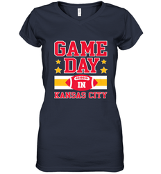 NFL Kansas City Game Day Football Home Team Women's V-Neck T-Shirt