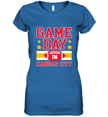 NFL Kansas City Game Day Football Home Team Women's V-Neck T-Shirt Women's V-Neck T-Shirt - FordPhuMy