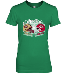 NFL Super bowl San Francisco 49ers vs. Kansas City Chiefs Women's Premium T-Shirt Women's Premium T-Shirt - FordPhuMy