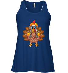 Cool Turkey Football Feathers Funny Thanksgiving Sports Gift Women's Racerback Tank Women's Racerback Tank - FordPhuMy