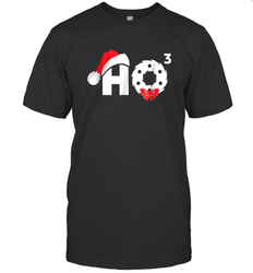 Santa HO HO3 Cubed Funny Christmas Men's T-Shirt