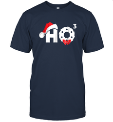 Santa HO HO3 Cubed Funny Christmas Men's T-Shirt