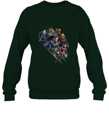 Marvel Avengers Endgame Action Pose Logo Crewneck Sweatshirt Crewneck Sweatshirt - FordPhuMy