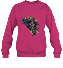 Marvel Avengers Endgame Action Pose Logo Crewneck Sweatshirt Crewneck Sweatshirt - FordPhuMy