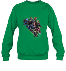Marvel Avengers Endgame Action Pose Logo Crewneck Sweatshirt Crewneck Sweatshirt - FordPhuMy