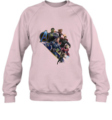 Marvel Avengers Endgame Action Pose Logo Crewneck Sweatshirt Crewneck Sweatshirt - FordPhuMy