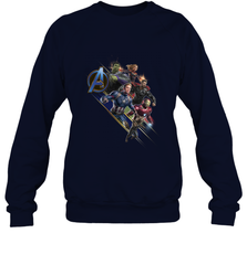 Marvel Avengers Endgame Action Pose Logo Crewneck Sweatshirt Crewneck Sweatshirt - FordPhuMy