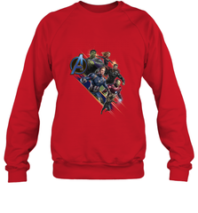 Marvel Avengers Endgame Action Pose Logo Crewneck Sweatshirt Crewneck Sweatshirt - FordPhuMy