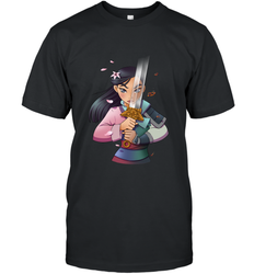 Disney Mulan Anime Half Girl Half Warrior Men's T-Shirt