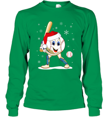 Christmas Baseball Santa Xmas Gift Lover Long Sleeve T-Shirt Long Sleeve T-Shirt - FordPhuMy