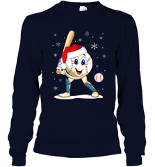 Christmas Baseball Santa Xmas Gift Lover Long Sleeve T-Shirt Long Sleeve T-Shirt - FordPhuMy