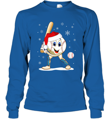 Christmas Baseball Santa Xmas Gift Lover Long Sleeve T-Shirt Long Sleeve T-Shirt - FordPhuMy