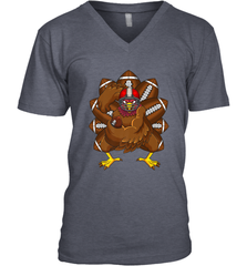 Cool Turkey Football Feathers Funny Thanksgiving Sports Men's V-Neck Men's V-Neck - FordPhuMy