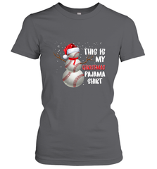 Baseball Snowman Christmas This is my Christmas Pajama Women's T-Shirt Women's T-Shirt - FordPhuMy