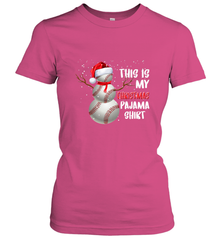 Baseball Snowman Christmas This is my Christmas Pajama Women's T-Shirt Women's T-Shirt - FordPhuMy
