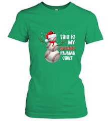 Baseball Snowman Christmas This is my Christmas Pajama Women's T-Shirt Women's T-Shirt - FordPhuMy