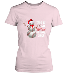 Baseball Snowman Christmas This is my Christmas Pajama Women's T-Shirt Women's T-Shirt - FordPhuMy