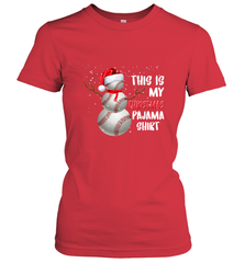 Baseball Snowman Christmas This is my Christmas Pajama Women's T-Shirt Women's T-Shirt - FordPhuMy