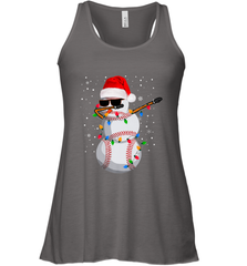 Dabbing Snowman Baseball Christmas Lights Pajama Tee Women's Racerback Tank Women's Racerback Tank - FordPhuMy