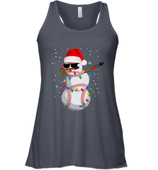 Dabbing Snowman Baseball Christmas Lights Pajama Tee Women's Racerback Tank Women's Racerback Tank - FordPhuMy
