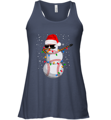 Dabbing Snowman Baseball Christmas Lights Pajama Tee Women's Racerback Tank Women's Racerback Tank - FordPhuMy