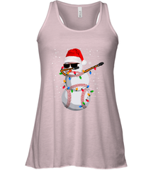 Dabbing Snowman Baseball Christmas Lights Pajama Tee Women's Racerback Tank Women's Racerback Tank - FordPhuMy