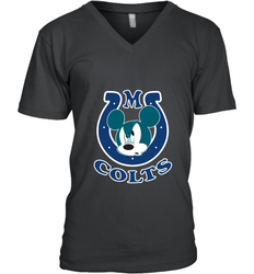 Nfl Colts Champion Mickey Mouse Team Men's V-Neck