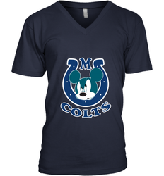 Nfl Colts Champion Mickey Mouse Team Men's V-Neck
