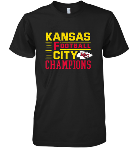 Kansas City Football Champions Vintage KC Distressed Gift Men's Premium T-Shirt