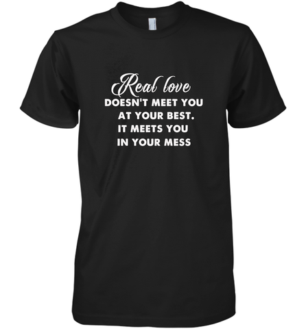 Real love funny quotes for valentine Men's Premium T-Shirt Men's Premium T-Shirt / Black / XS Men's Premium T-Shirt - FordPhuMy