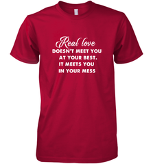 Real love funny quotes for valentine Men's Premium T-Shirt Men's Premium T-Shirt - FordPhuMy