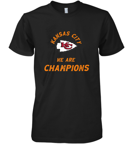 KC Kansas City Tribal Arrowhead we are Champions Men's Premium T-Shirt Men's Premium T-Shirt / Black / XS Men's Premium T-Shirt - FordPhuMy