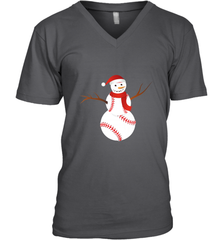 Snowman Baseball Christmas Men's V-Neck Men's V-Neck - FordPhuMy