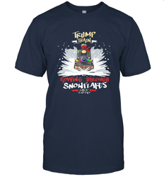 Trump Train 2020 Plow snowflakes Christmas Men's T-Shirt