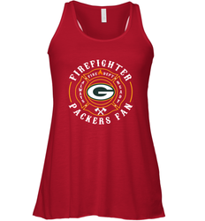 Green Bay Packers NFL Pro Line Green Firefighter Women's Racerback Tank
