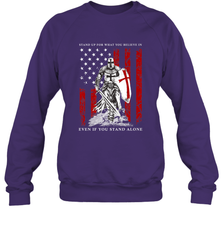 Knight Templar American Flag Crewneck Sweatshirt Crewneck Sweatshirt - FordPhuMy