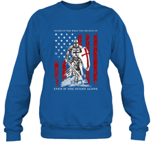 Knight Templar American Flag Crewneck Sweatshirt Crewneck Sweatshirt - FordPhuMy