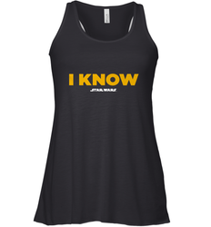 Star Wars Han Solo I Know Women's Racerback Tank