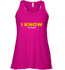 Star Wars Han Solo I Know Women's Racerback Tank Women's Racerback Tank - FordPhuMy