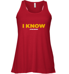 Star Wars Han Solo I Know Women's Racerback Tank Women's Racerback Tank - FordPhuMy