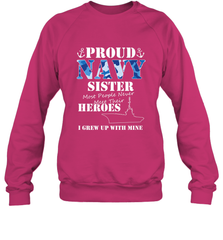 US Military Proud Navy Sister Men or Women Crewneck Sweatshirt Crewneck Sweatshirt - FordPhuMy
